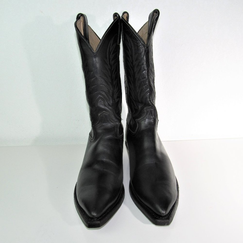 Justin Black Western Boot Women Size 6.5 D